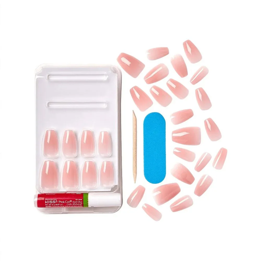 Kiss Bare but Better Medium Length Nails - Bare Nude